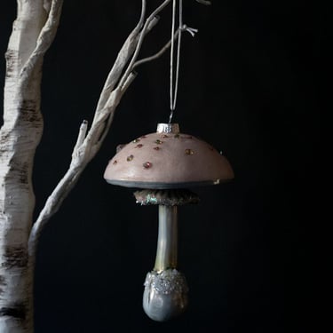 Pink Frostfield Mushroom Ornament