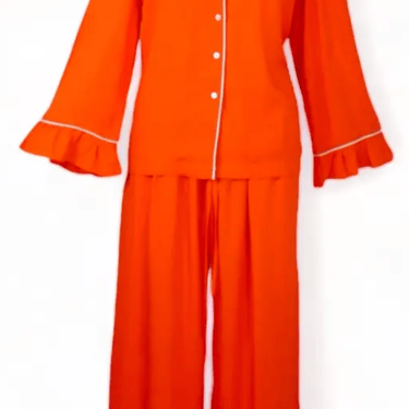 Day Naps - bamboo pajama set orange & blue