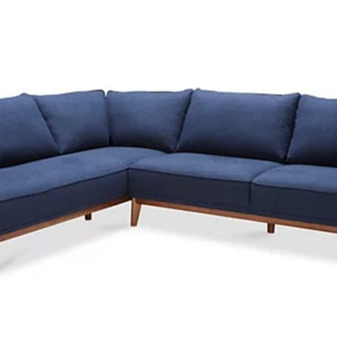 Blue Open Chaise Sectional