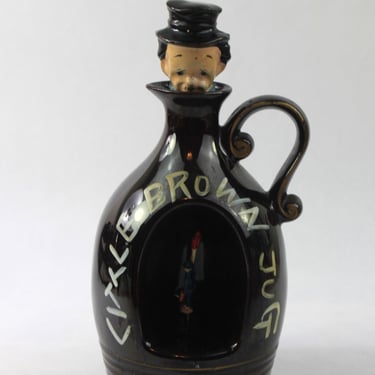 Vintage Little Brown Jug Whiskey Decanter Music Box 