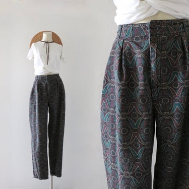 cotton wallpaper trousers - 30 