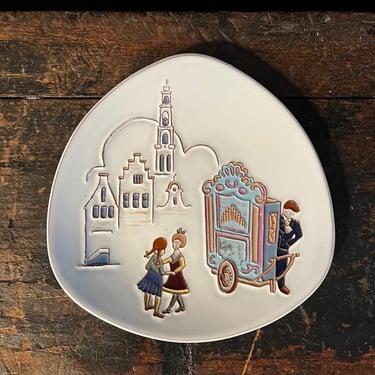 Vintage Decorative Plate Groeten uit Amsterdam Amsterdam Memorbilia Souvenir 