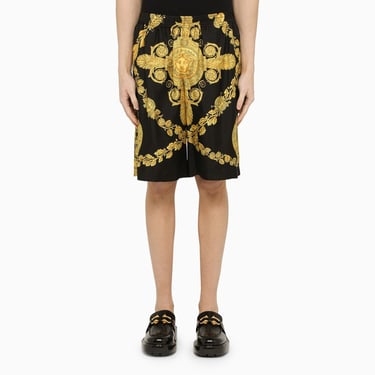 Versace Barocco gold/black bermuda shorts