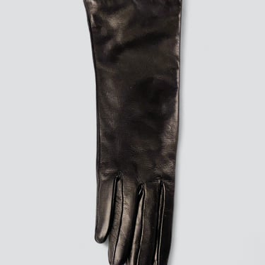 Dark Brown Leather Slim Glove