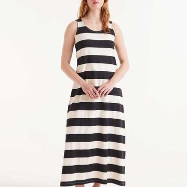 Knit Maxi Dress - Black & White