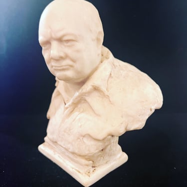 Wiston Churchill Reproduction Resin Sculpture by Oscar Nemon, 1960s