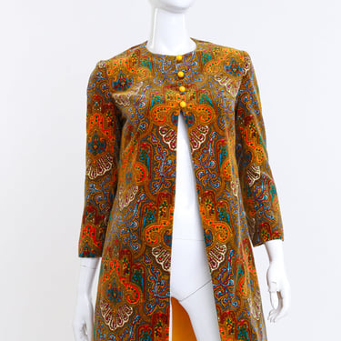 Velvet Mandala Paisley Coat