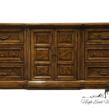 AMERICAN OF MARTINSVILLE Solid Walnut Italian Mediterranean 79″ Triple Door Dresser 2384-216 