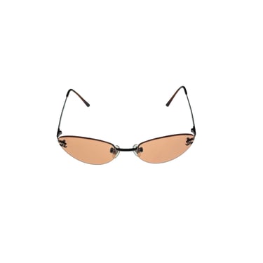 Chanel Orange Rimless Micro Sunglasses