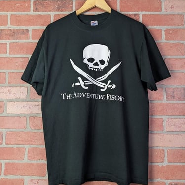 Vintage 90s Double Sided Treasure Island The Adventure Resort ORIGINAL Graphic Tee - Large 