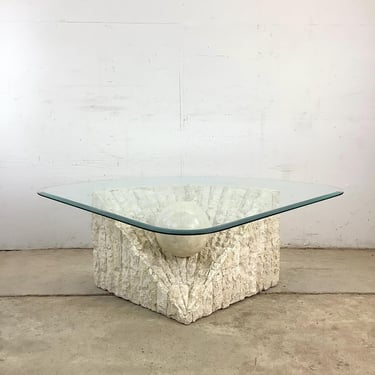 Vintage Tessellated Stone Coffee Table 
