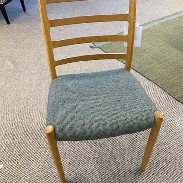 Neils Otto Moller Dining Chair (4)<br />Ladderback<br />Model 85<br />Light Wood<br />W 16.75 x H 33.25<br />Made in Denmark