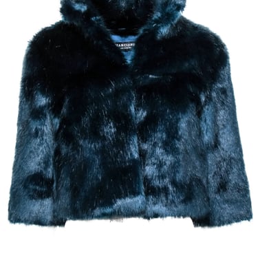 Marciano - Dark Teal Faux Fur Coat Sz 2