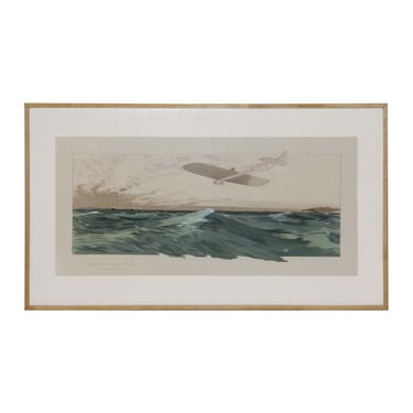 1909 Earnest and Gamy Aviation Framed Lithograph