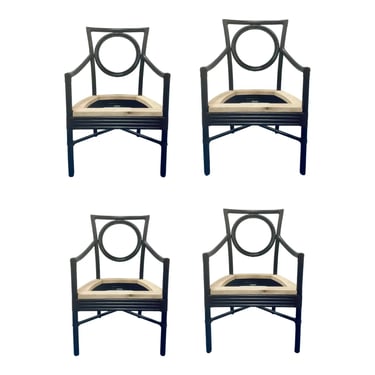 Orlando Diaz-Azcuy for Baker/McGuire Customizable Salon Dining Chairs Set of 4