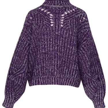 Isabel Marant Jarren Blend Mohair Viola Turtleneck Sweater Women