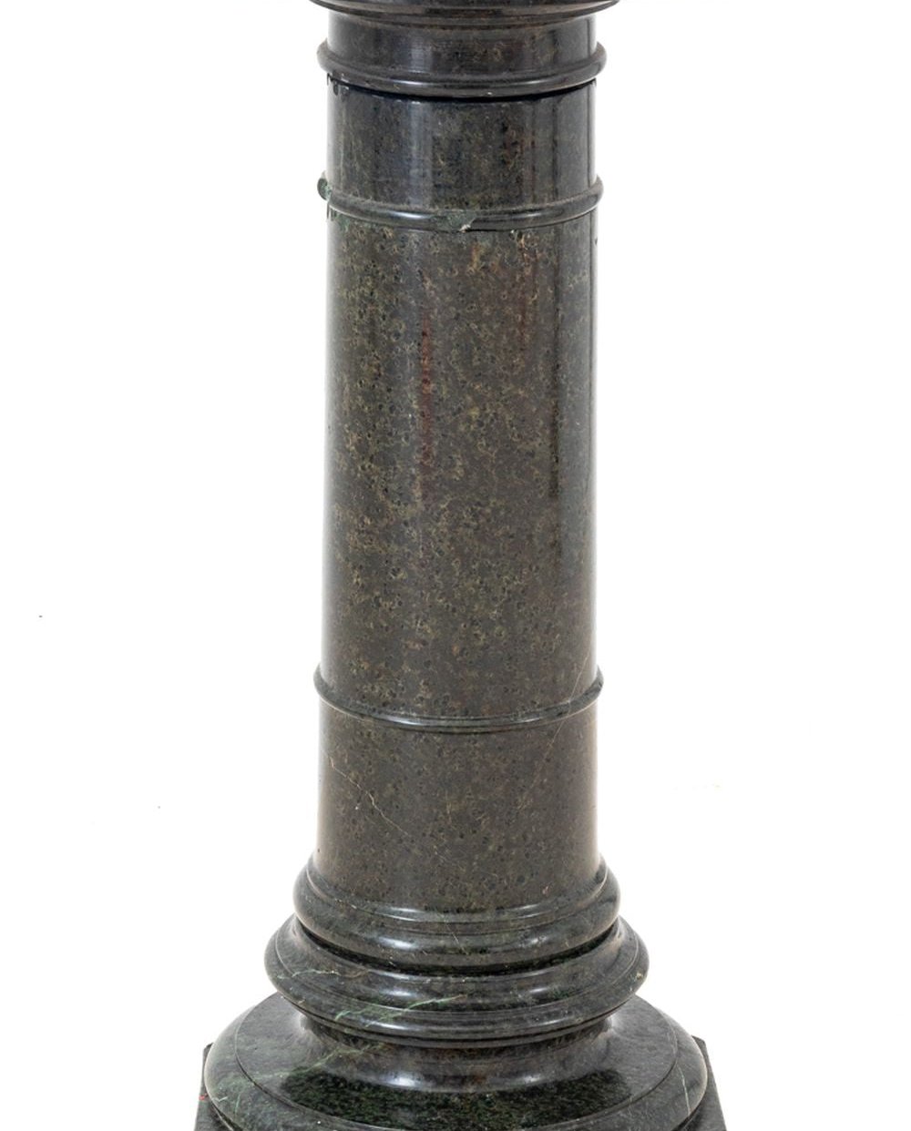 Victorian Green Serpentine Pedestal | Showplace Antique + Design Center ...