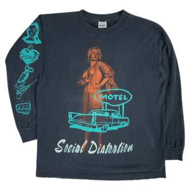 Vintage Social Distortion &quot;Motel&quot; Long Sleeve Shirt