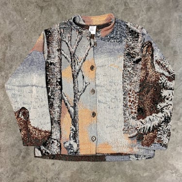 Vintage 1990’s Wolf Woven Jacket