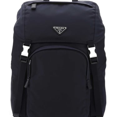 Prada Men Navy Blue Re-Nylon Backpack