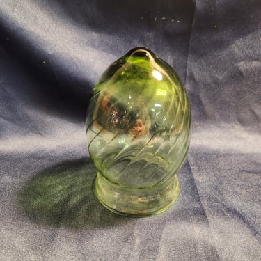 Green Spiral Light Shade 4.25 x 6.125