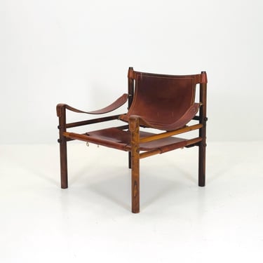 Mid century Scandinavian “Sirocco” Safari Chair by Arne Norell for Arne Norell AB, 1960s, Sweden 