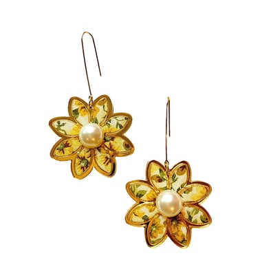 Sample Sale Yellow Fall Floral Daisy Drops