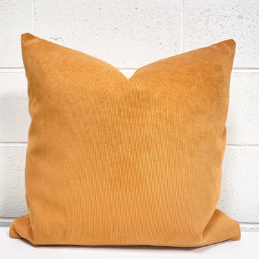 Square Pillow in Parallel Tobacco