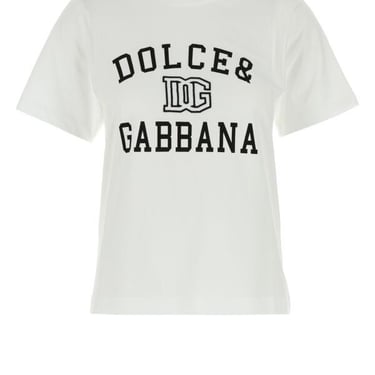 Dolce & Gabbana Women White Cotton T-Shirt