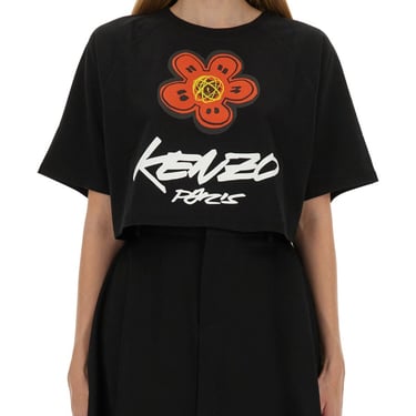 Kenzo Women Cropped T-Shirt &quot;Futura&quot;