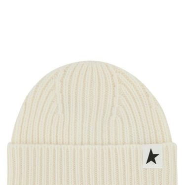 Golden Goose Deluxe Brand Women Ivory Wool Damian Beanie Hat