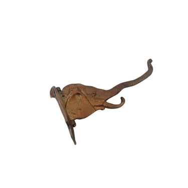 Vintage Cast Iron Elephant Coat Hook 