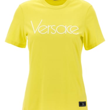 Versace Women Logo Embroidery T-Shirt