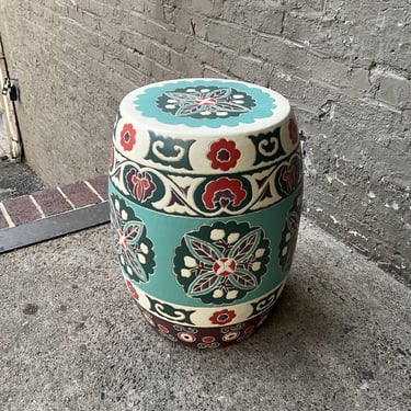 Polychrome Garden Seat