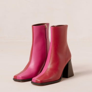 South boots, bicolor lipstick red