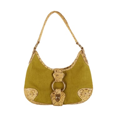 Dolce & Gabbana Green Snakeskin Shoulder Bag