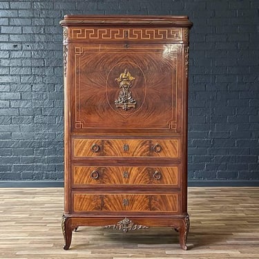 Antique French Louis XVI Style Drop-Down Desk Cabinet, c.1920’s 