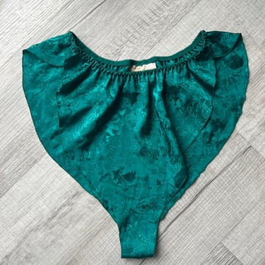 VS Gold tag emerald green lingerie bottoms