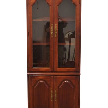 HOOKER FURNITURE Solid Cherry Traditional Style 30" Lighted Display Bookcase / Wall Unit 838-70-049 