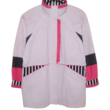 1980s Colorblock Windbreaker Jacket