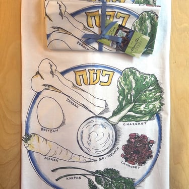 Passover Seder Plate Kitchen Towel
