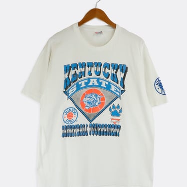 Vintage Kentucky State Basketball Junior Pro Tournament Mascot Graphic T Shirt Sz XL