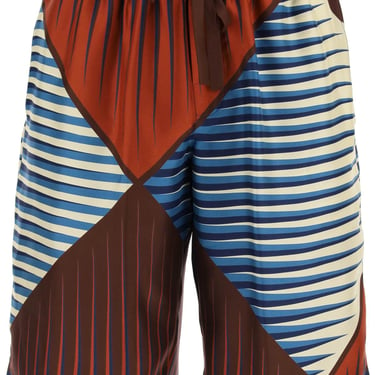 Dolce & Gabbana Printed Silk Bermuda Shorts Set Men