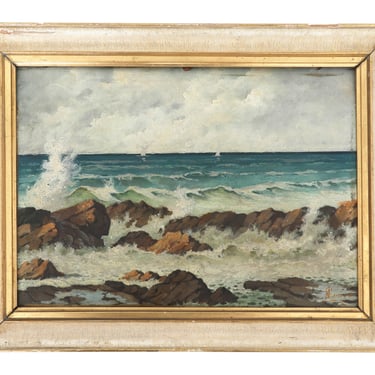 Framed Vintage Seascape