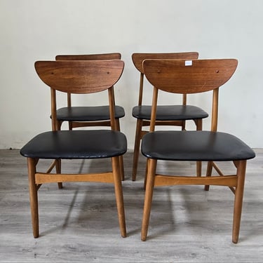 Set of 4 Danish Teak Dining Chairs 0325015