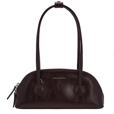 Marge Sherwood Bessette Shoulder Bag, Mocha Crinkle