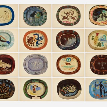 Ceramics by Picasso 1950 Portfolio Set of Sixteen