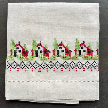 Kitchen towel houses Gift quality 