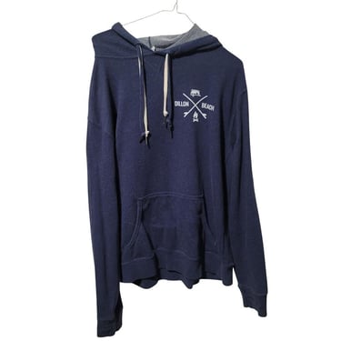 Dillon Beach Unisex L Hoodie Sweatshirt Camp Surf Travel Skate Snow Blue C2/19 