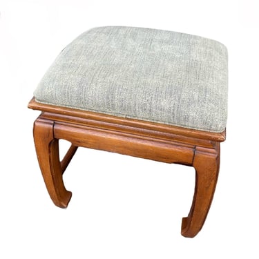 Thomasville Mystique Vanity Bench FREE SHIPPING - Vintage Pecan Wood Hollywood Regency Desk Stool Seat Chair Chinoiserie Furniture 